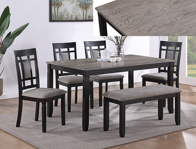 PAIGE 6PK DINING SET W/BENCH
