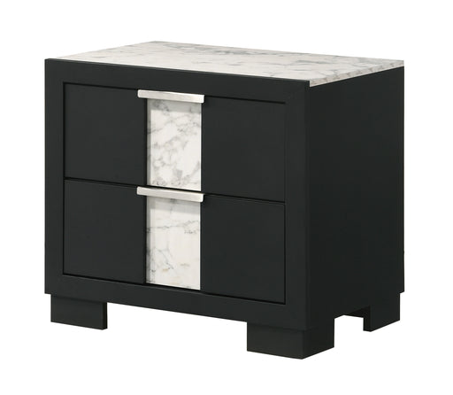 Crown Mark Furniture Rangley 2 Drawer Nightstand in Black image