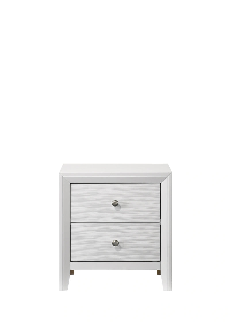 Crown Mark Furniture Evan Nightstand in White image