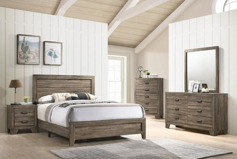 Millie Twin Panel Bed In Grey