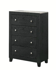 Crown Mark Furniture Cadence 4 Drawer Chest in Black image