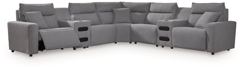 Modmax II Power Reclining Sectional with Audio Consoles