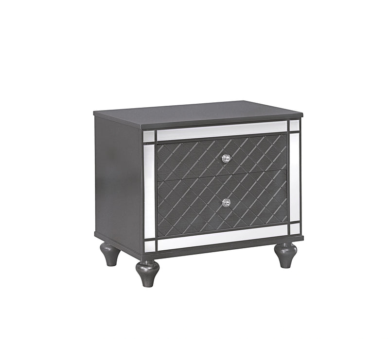 Crown Mark Refino Nightstand in Gray B1670-2 image
