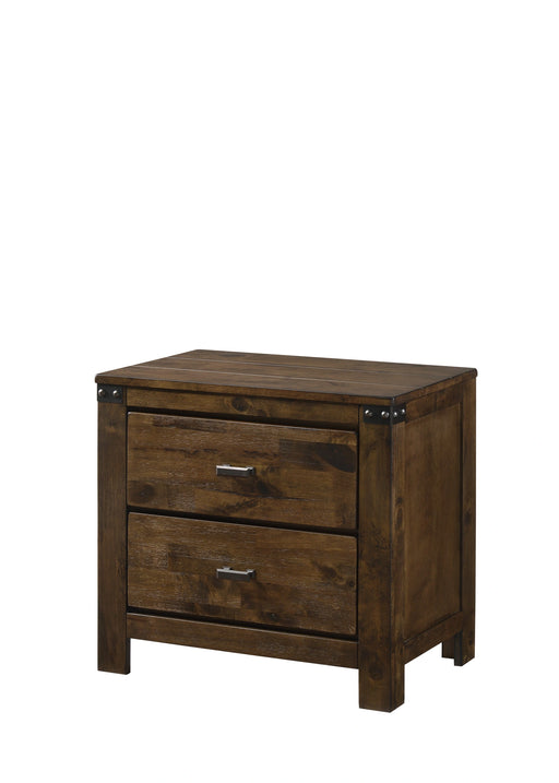 Crown Mark Furniture Curtis Night Stand in Rustic image