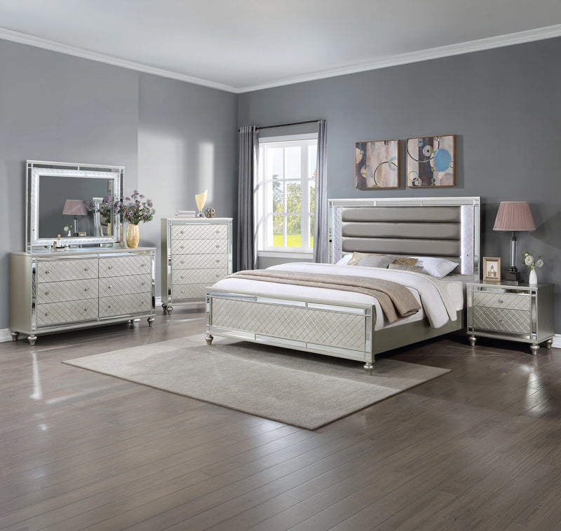 Cristian Panel Bed In Beige
