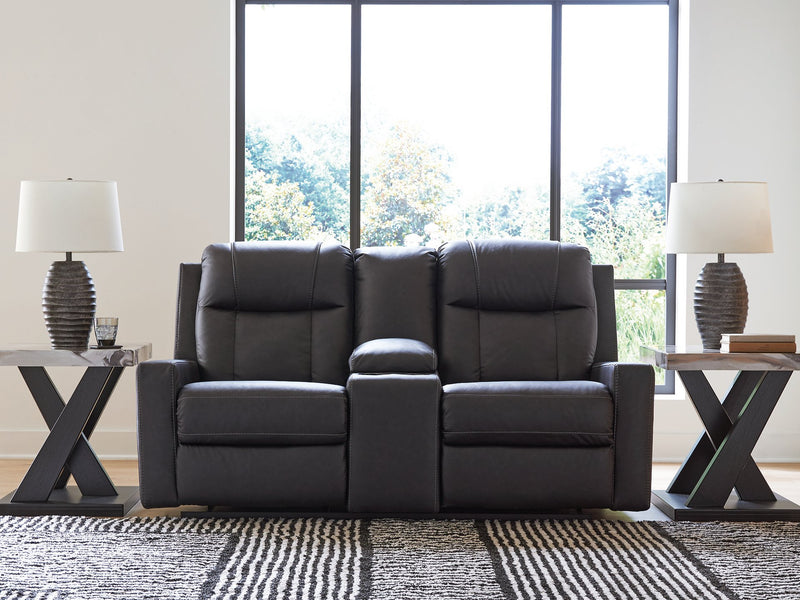 Mackmenville Reclining Loveseat with Console