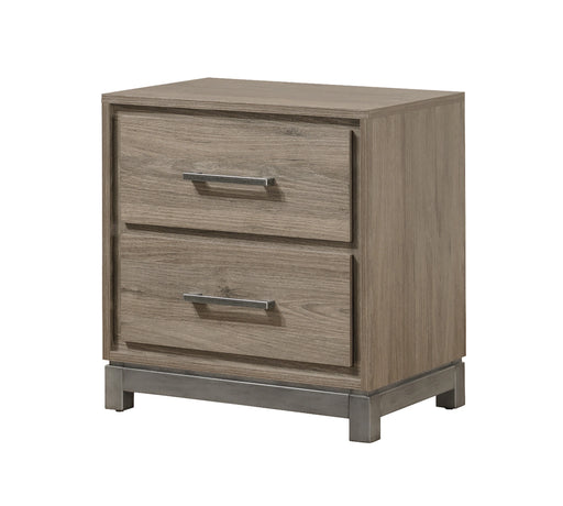 Crown Mark Furniture River 2 Drawer Nightstand in Brown image