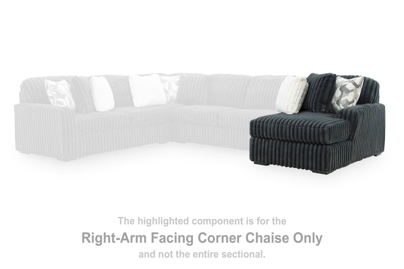 Midnight-Madness Sectional Sofa with Chaise