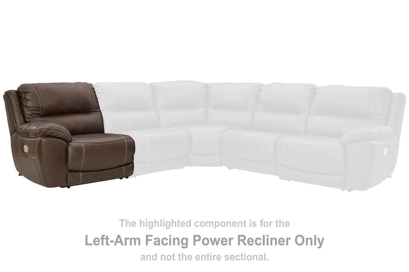 Dunleith Power Reclining Sectional Loveseat
