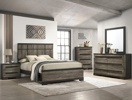 Crown Mark Furniture Remington 2 Drawer Nightstand in Brown image