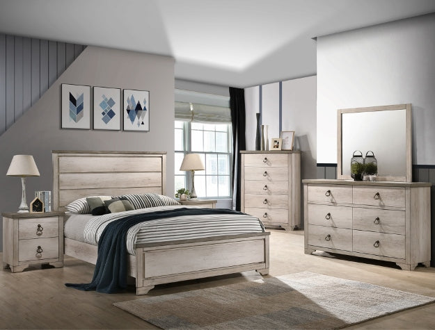 Crown Mark Patterson Nightstand in Driftwood Grey image