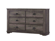 Crown Mark Furniture Coralee 6 Drawer Dresser in Gray image