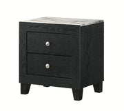 Crown Mark Furniture Cadence 2 Drawer Nightstand in Black image