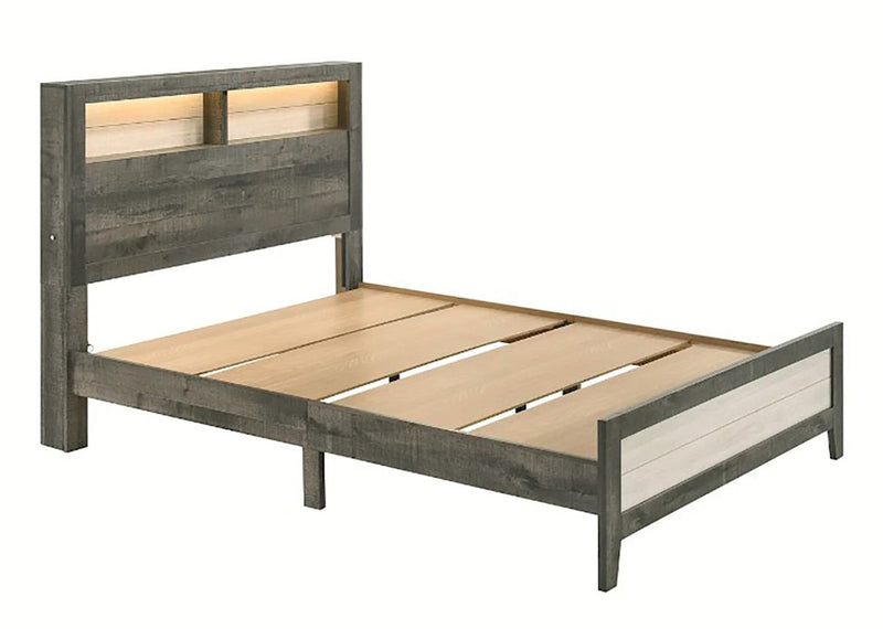 Rhett King Platform Bed In Gray