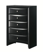 Crown Mark Furniture Fallon 5 Drawer Chest in Black image