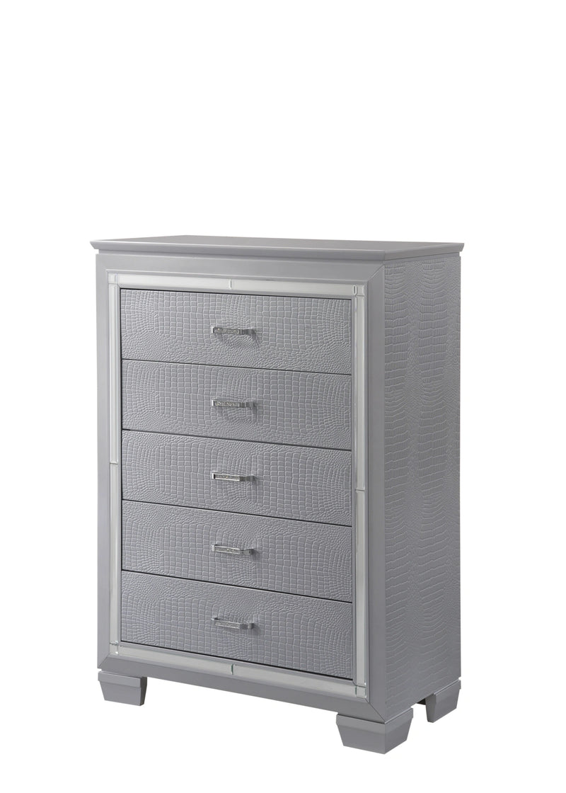 Crown Mark Furniture Lillian Chest in Silver image