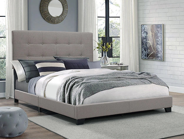 Florence Full Upholstered Bed Grey