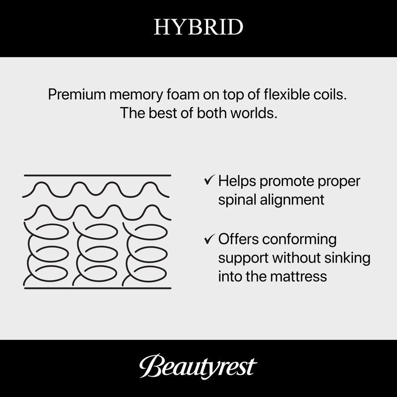 Beautyrest BlackÂ® Series One 13" Hybrid Medium Mattress